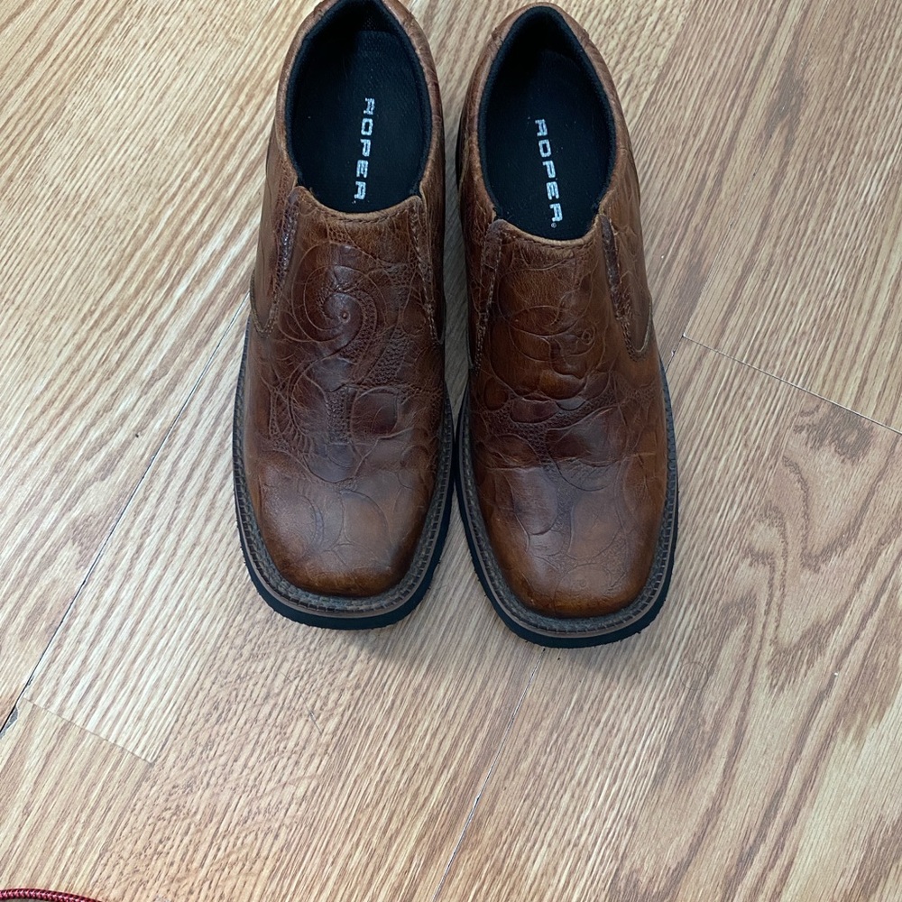 Roper Men's Rich Brown Slip-On Loafers